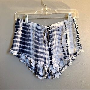 Blue Tie Dye Shorts